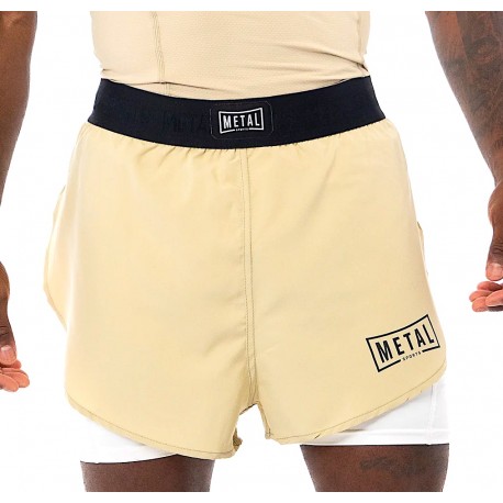 SHORT 2 IN 1 DESERT STORM MÉTAL BOXE