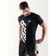 RASHGUARD MANCHES COURTES "GRAVITY" NOIR BAR TRACK