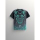 T-SHIRT DRYMAXtm "ODIN" Gris/Cyan BAR TRACK
